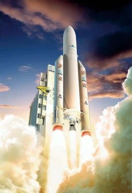 Artist's impression of an Ariane 5 ECA
