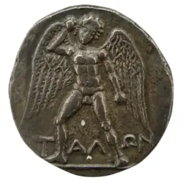 Talos. Münze aus Kreta ca. 300 v. Chr. BnF Museum / Wikimedia