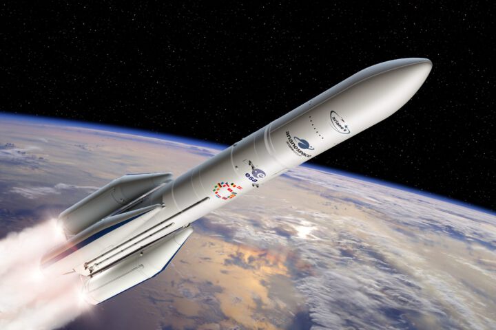 Ariane 6 mit vier Boostern Bild ESA
